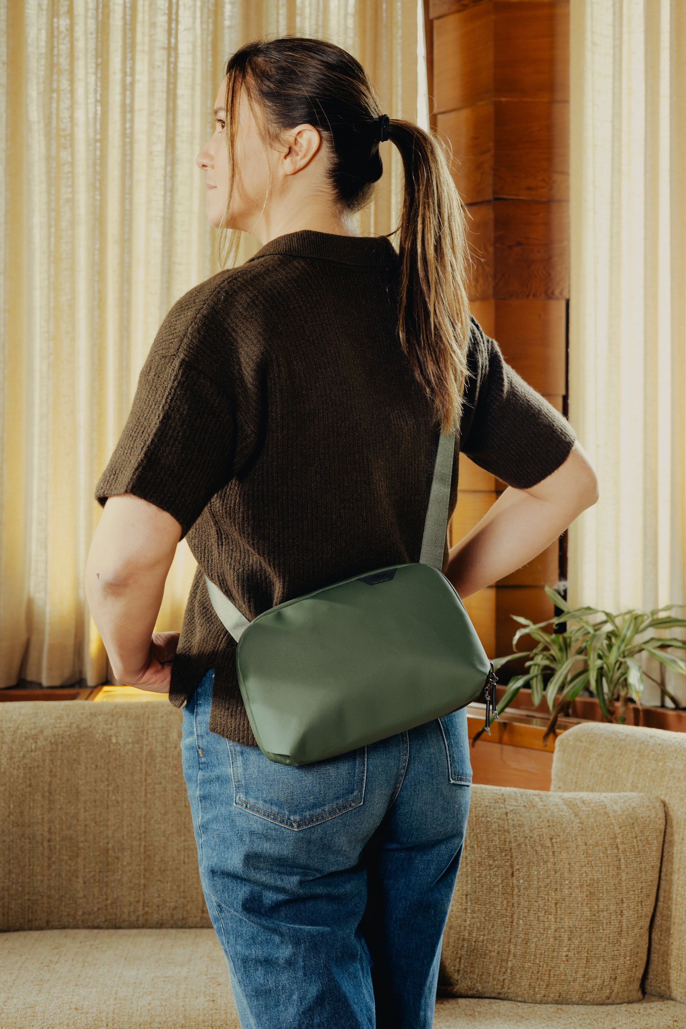 Travel Crossbody 3L Sage - compact camera - GR - TZ