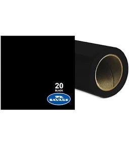 Savage  fondale di stoffa  1.32x6.09m  Velvet Midnight Black