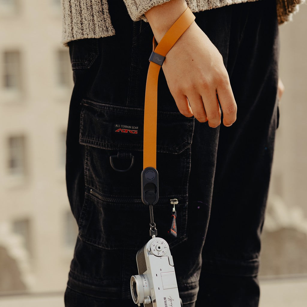 Cuff in pelle - Amber