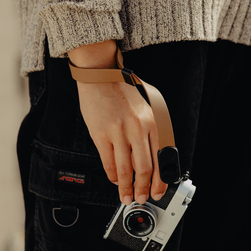 Cuff in Pelle Marrone chiaro