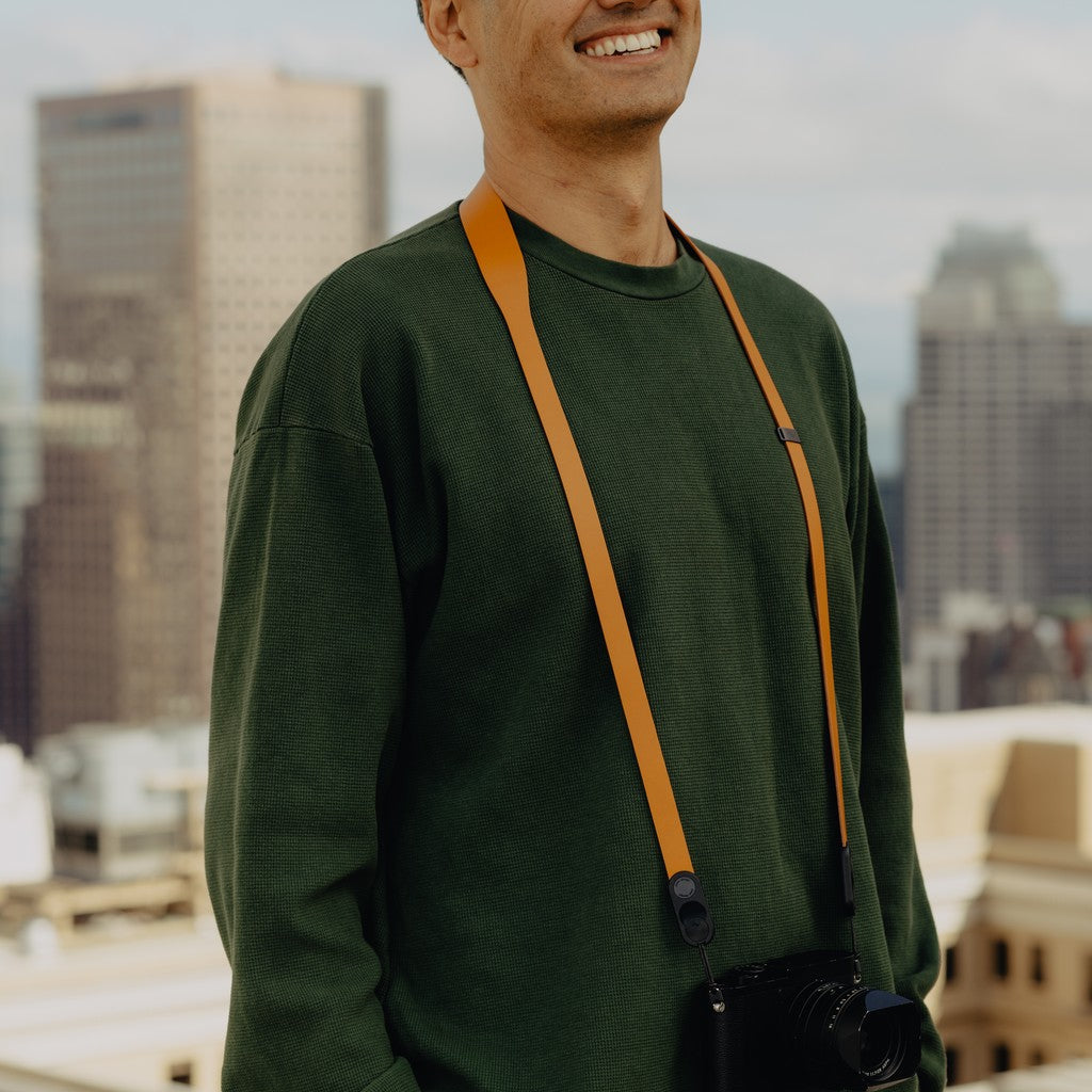 Form - Leather Pelle Camera Strap Long - Amber