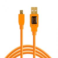 Tether Tools cavo USB 2.0 maschio/Mini-B 5 pin 460cm arancio alta visibilità