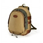 Billingham Zaino Rucksack 25 Tela Khaki/Bordi Cuoio marrone chiaro