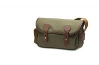Billingham Borsa S3 FibreNyte Verde Salvia/Bordi Cuoio cioccolato