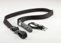 Billingham Cinghia a vita WSA Cinghia Nero/Cuoio nero + inserti nichel