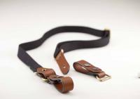 Billingham Cinghia a vita WSA Cinghia Nero/Cuoio marrone chiaro + inserti nichel