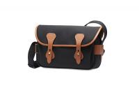 Billingham Borsa S3 Tela Nero/Bordi Cuoio marrone chiaro