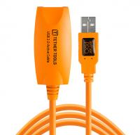 Tether Tools cavo prolunga attiva USB 2.0 490cm arancio ad alta visibilit�